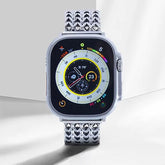 Men's Stainless Steel  Bracelet Watch Band with Woven Mesh and Glossy Finish